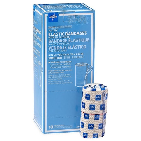 Medline Matrix Elastic Bandage, 4' x 5 yds, Latex Free, 50PK MDS087004LF